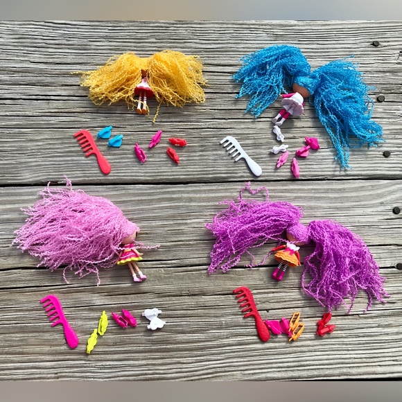 LALALOOPSY Spot Mittens Peanut Mini Dolls Loopy Hair Barrette Brush Accessories - Picture 7 of 10